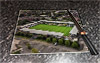 Rectangular glass cuttingboard showing Aerial Photograph of Burton Albion - Pirelli Stadium Rectangular glass cuttingboard showing Aerial Photograph of Burton Albion - Pirelli Stadium