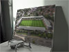 Fine Art Canvas showing Aerial Photograph of Burton Albion - Pirelli Stadium