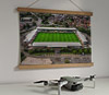 42cm / 16.5" poster hanger with 12x16" landscape print showing Aerial Photograph of Burton Albion - Pirelli Stadium