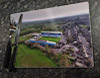 Wooden cork placemat showing Aerial Photograph of Carlisle United - Brunton Park