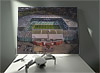 Fine Art Canvas showing Aerial Photograph of Celtic - Celtic Park