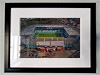 Classic Mounted and Framed Fine Art Print showing Aerial Photograph of Celtic - Celtic Park