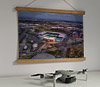 42cm / 16.5" poster hanger with 12x16" landscape print showing Aerial Photograph of Celtic - Celtic Park