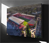 Fine Art Canvas showing Aerial Photograph of Charlton Athletic - The Valley