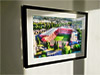 Extra Large Classic Mounted and Framed Fine Art Print showing Aerial Photograph of Charlton Athletic - The Valley