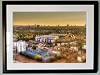 Extra Large Classic Mounted and Framed Fine Art Print showing Aerial Photograph of Chelsea - Stamford Bridge