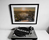 Extra Large Classic Mounted and Framed Fine Art Print showing Aerial Photograph of Chelsea - Stamford Bridge