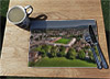 Wooden cork placemat showing Aerial Photograph of Cheltenham Town - Whaddon Road