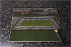 Rectangular glass cuttingboard showing Aerial Photograph of Chester - Swansway Chester Stadium