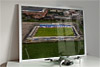 Framed Poster showing Aerial Photograph of Chester - Swansway Chester Stadium