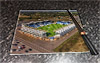 Rectangular glass cuttingboard showing Aerial Photograph of Colchester United - Weston Homes Community Stadium Rectangular glass cuttingboard showing Aerial Photograph of Colchester United - Weston Homes Community Stadium