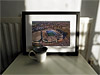 Classic Mounted and Framed Fine Art Print showing Aerial Photograph of Coventry City - Ricoh Arena