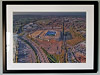Extra Large Classic Mounted and Framed Fine Art Print showing Aerial Photograph of Coventry City - Ricoh Arena