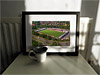 Classic Mounted and Framed Fine Art Print showing Aerial Photograph of Crawley Town - Broadfield Stadium