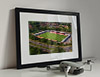 Classic Mounted and Framed Fine Art Print showing Aerial Photograph of Crawley Town - Broadfield Stadium