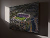 Fine Art Canvas showing Aerial Photograph of Crewe Alexandra - Alexandra Stadium