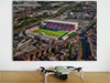 Fine Art Poster showing Aerial Photograph of Crewe Alexandra - Alexandra Stadium Fine Art Poster showing Aerial Photograph of Crewe Alexandra - Alexandra Stadium
