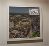 Premium Framed Cork Pin Board showing Aerial Photograph of Crewe Alexandra - Alexandra Stadium