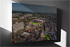 Aerial Photograph of Crewe Alexandra - Alexandra Stadium Fine Art Canvas showing Aerial Photograph of Crewe Alexandra - Alexandra Stadium