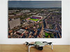 Aerial Photograph of Crewe Alexandra - Alexandra Stadium Fine Art Poster showing Aerial Photograph of Crewe Alexandra - Alexandra Stadium