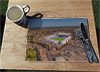 Wooden cork placemat showing Aerial Photograph of Crystal Palace - Selhurst Park