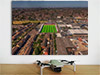 Fine Art Poster showing Aerial Photograph of Dagenham and Redbridge - Victoria Road