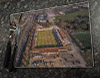Wooden cork placemat showing Aerial Photograph of Dartford - Princes Park