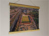 42cm / 16.5" poster hanger with 12x16" landscape print showing Aerial Photograph of Dartford - Princes Park
