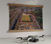42cm / 16.5" poster hanger with 12x16" landscape print showing Aerial Photograph of Dartford - Princes Park
