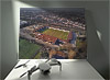 Fine Art Canvas showing Aerial Photograph of Dartford - Princes Park