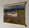 42cm / 16.5" poster hanger with 12x16" landscape print showing Aerial Photograph of Derby County - Pride Park 42cm / 16.5" poster hanger with 12x16" landscape print showing Aerial Photograph of Derby County - Pride Park