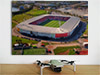 Aerial Photograph of Doncaster Rovers - Keepmoat Stadium Fine Art Poster showing Aerial Photograph of Doncaster Rovers - Keepmoat Stadium