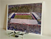 Framed Poster showing Aerial Photograph of Dunfermline - East End Park