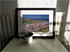 Classic Mounted and Framed Fine Art Print showing Aerial Photograph of East Fife - Bayview Stadium