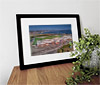Classic Mounted and Framed Fine Art Print showing Aerial Photograph of East Fife - Bayview Stadium