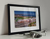 Classic Mounted and Framed Fine Art Print showing Aerial Photograph of East Fife - Bayview Stadium