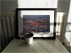Classic Mounted and Framed Fine Art Print showing Aerial Photograph of Ebbsfleet United - Stonebridge Road