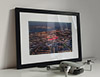 Classic Mounted and Framed Fine Art Print showing Aerial Photograph of Ebbsfleet United - Stonebridge Road