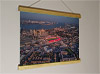 42cm / 16.5" poster hanger with 12x16" landscape print showing Aerial Photograph of Ebbsfleet United - Stonebridge Road