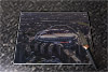 Rectangular glass cuttingboard showing Aerial Photograph of England - Wembley