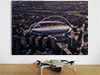 Fine Art Poster showing Aerial Photograph of England - Wembley Fine Art Poster showing Aerial Photograph of England - Wembley