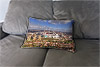Custom Printed Canvas Cushion showing Aerial Photograph of England - Wembley Custom Printed Canvas Cushion showing Aerial Photograph of England - Wembley