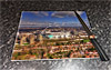 Rectangular glass cuttingboard showing Aerial Photograph of England - Wembley Rectangular glass cuttingboard showing Aerial Photograph of England - Wembley