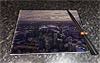 Rectangular glass cuttingboard showing Aerial Photograph of England - Wembley Rectangular glass cuttingboard showing Aerial Photograph of England - Wembley