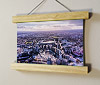 22.5cm / 8.9"  poster hanger with 6x8" landscape print showing Aerial Photograph of England - Wembley