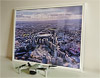 Framed Poster showing Aerial Photograph of England - Wembley
