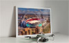Framed Poster showing Aerial Photograph of England - Wembley