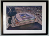 Extra Large Classic Mounted and Framed Fine Art Print showing Aerial Photograph of Everton - Everton Stadium