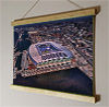 42cm / 16.5" poster hanger with 12x16" landscape print showing Aerial Photograph of Everton - Everton Stadium