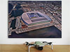 Fine Art Poster showing Aerial Photograph of Everton - Everton Stadium Fine Art Poster showing Aerial Photograph of Everton - Everton Stadium